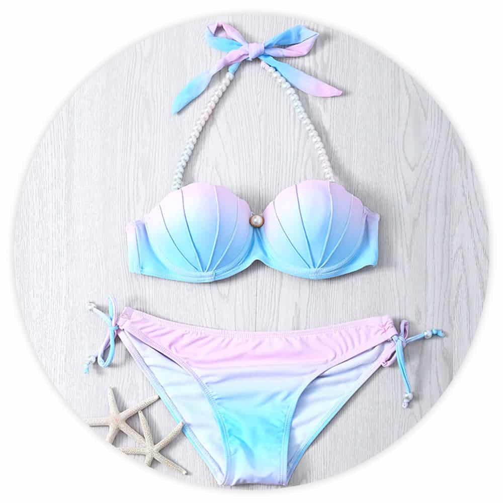 Deniz Kabuğu Bikini Pastel Denizkızı