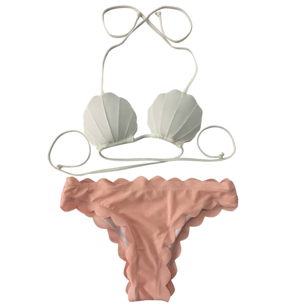 Deniz Kabuğu Bikini Beyaz